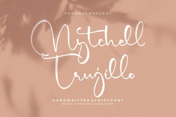 Mytchell Trujillo Font Mytchell Trujillo Font Poster 1