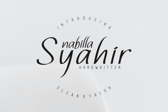 Nabilla Syahir Font Poster 1