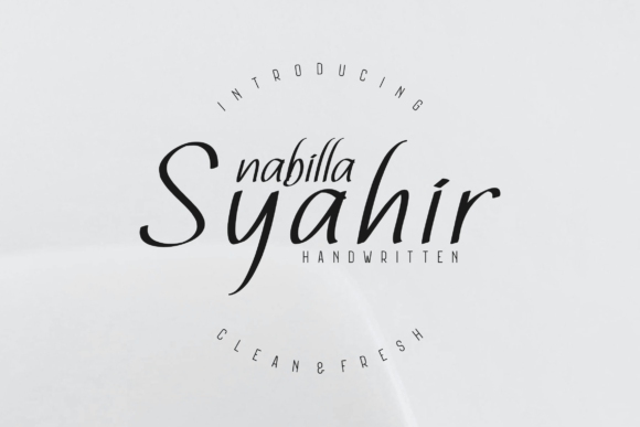 Nabilla Syahir Font