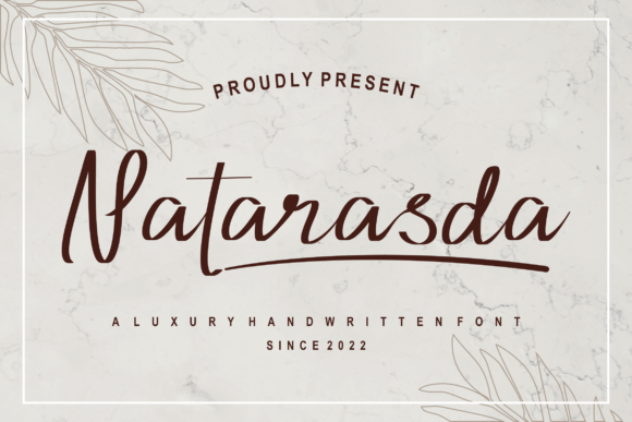 Natarasda Font Natarasda Font Poster 1