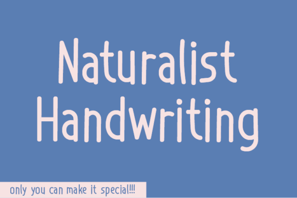 Naturalist Handwriting Font Poster 1