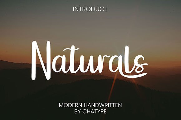Naturals Font Poster 1