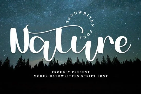 Nature Font Nature Font Poster 1