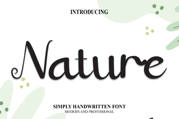 Nature Font Poster 1