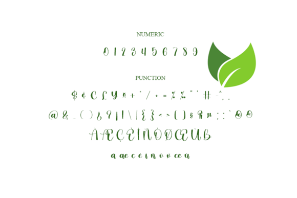 Nature Font Poster 6