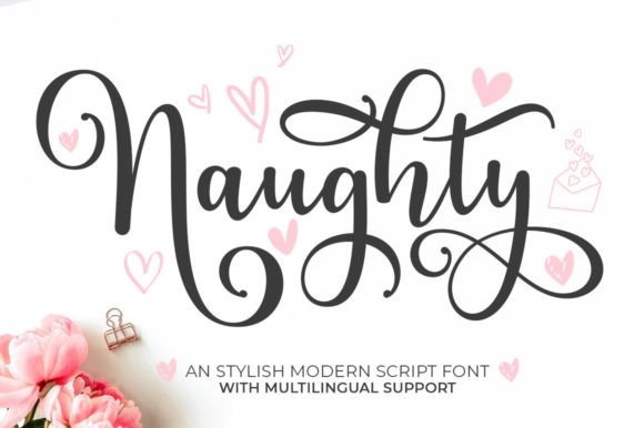 Naughty Font Poster 1