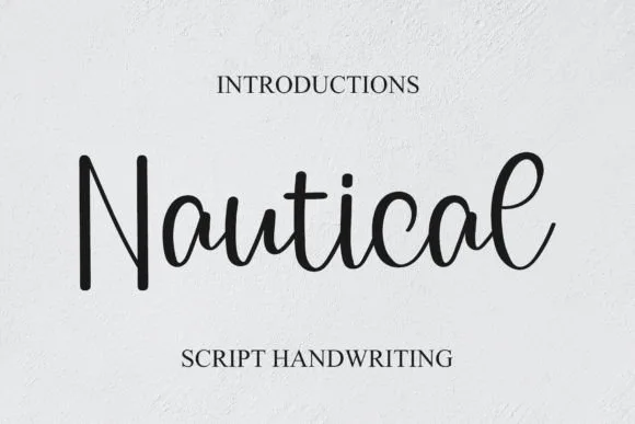 Nautical Font Poster 1