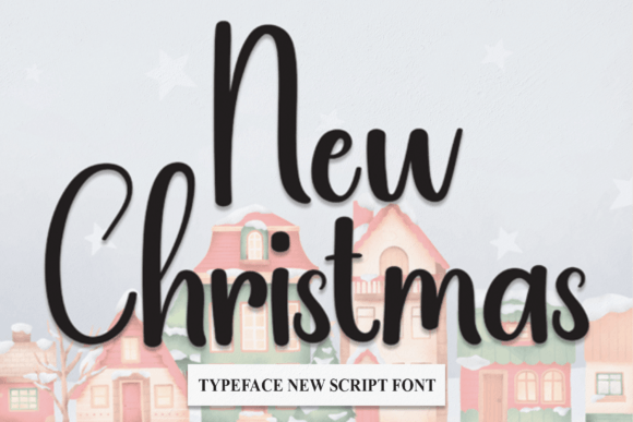 New Christmas Font New Christmas Font Poster 1