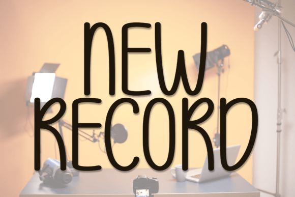 New Record Font Poster 1