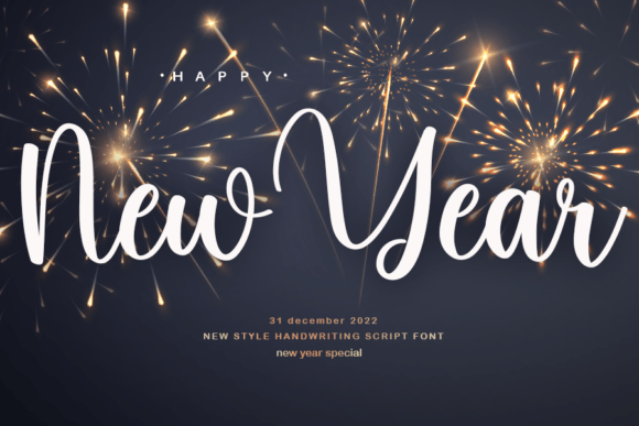 New Year Font Poster 1