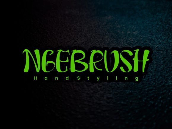 Ngebrush Font Poster 1