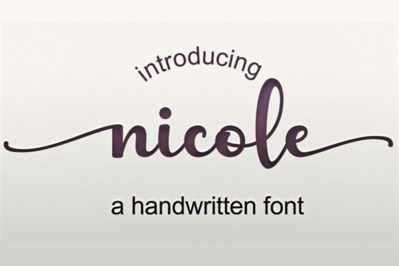 Nicole Font Poster 1
