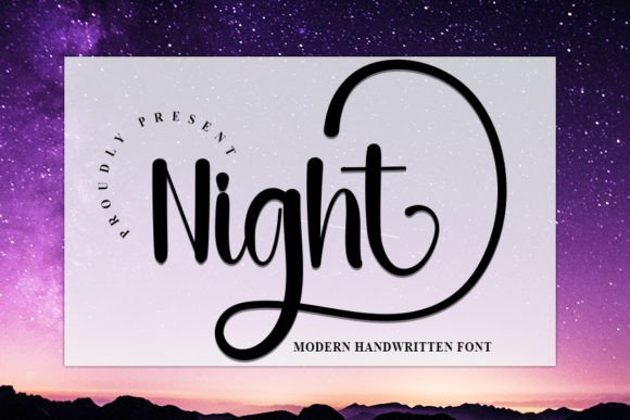 Night Font Poster 1