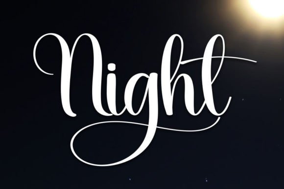 Night Font Poster 1