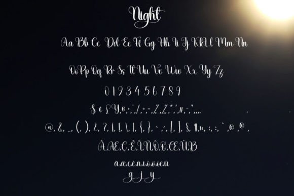 Night Font Poster 5