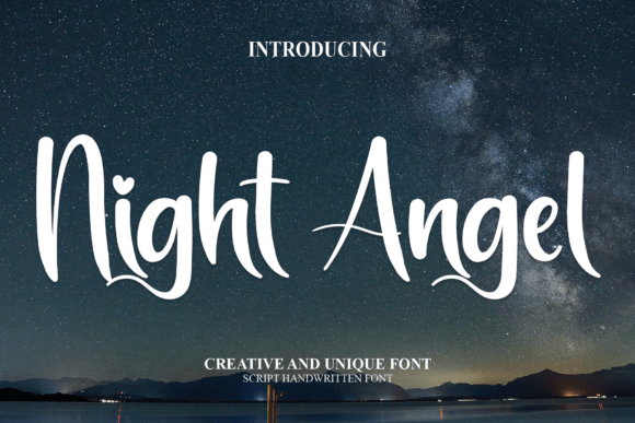 Night Angel Font Poster 1