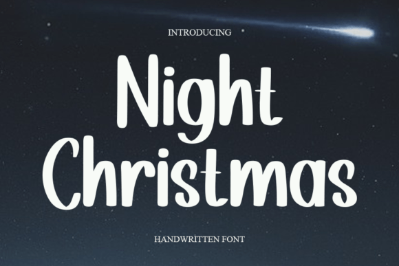 Night Christmas Font Poster 1
