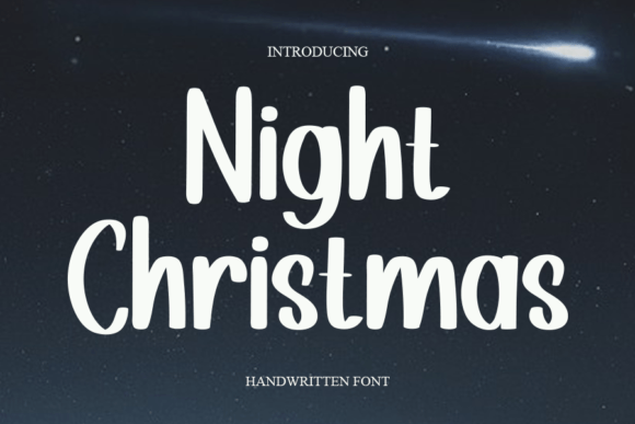 Night Christmas Font