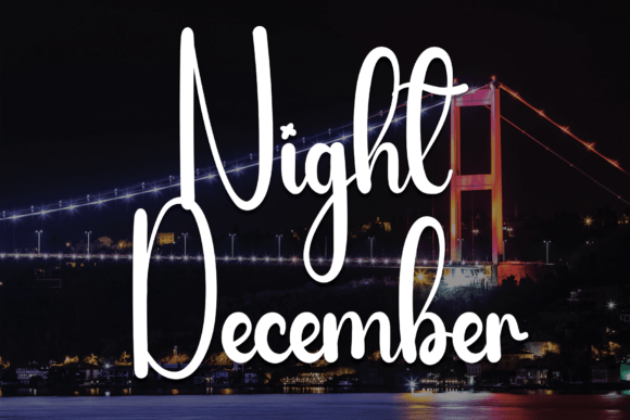 Night December Font Poster 1