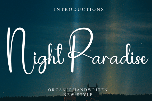Night Paradise Font Poster 1