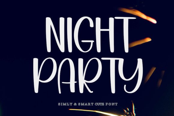 Night Party Font Poster 1