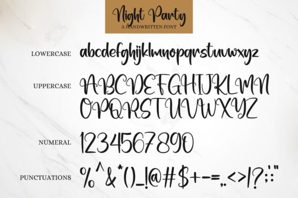 Night Party Font Poster 7