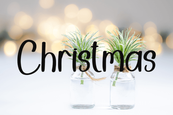 Night Santa Font Poster 2