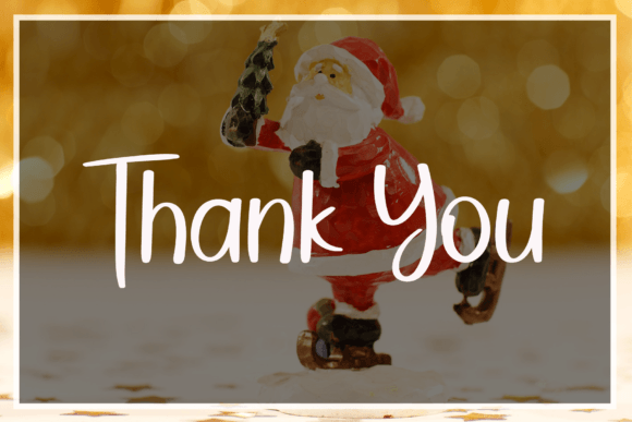 Night Santa Font Poster 7