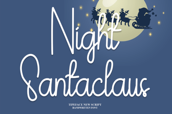 Night Santaclaus Font Poster 1