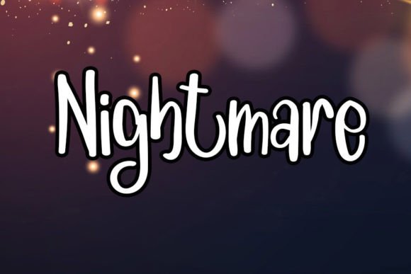 Nightmare Font Poster 4