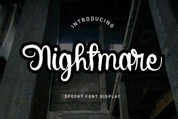 Nightmare Font Poster 1