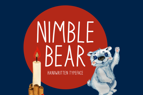 Nimble Bear Font Poster 1