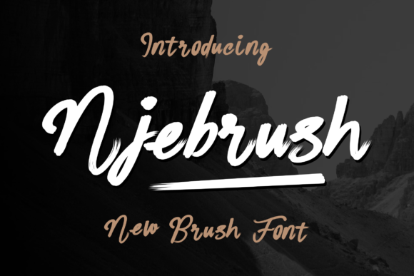 Njebrush Font