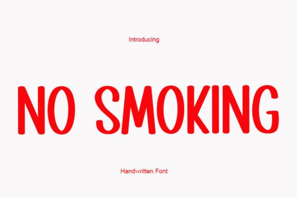 No Smoking Font