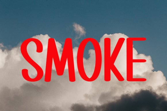 No Smoking Font Poster 4