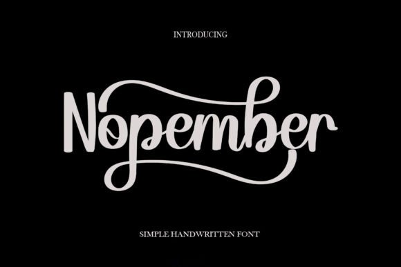 Nopember Font Poster 1