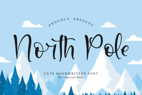 North Pole Font Poster 1