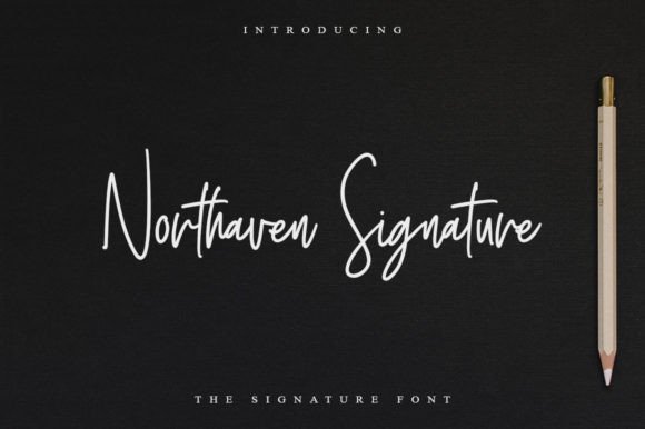 Northaven Signature Font Poster 1