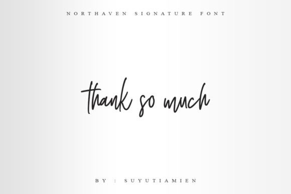 Northaven Signature Font Poster 11