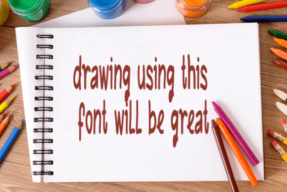 Note Pencil Font Poster 2