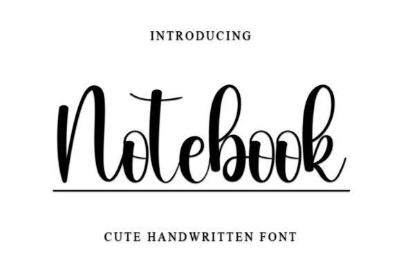 Notebook Font Poster 1