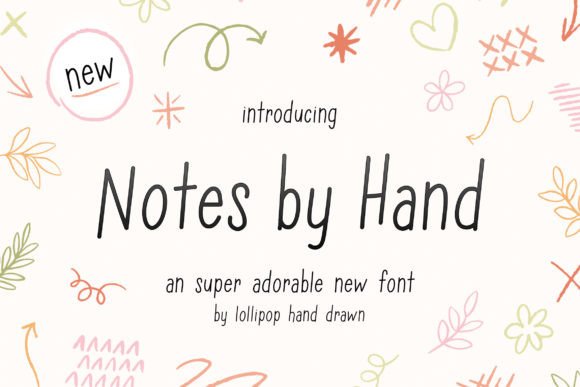 Notes by Hand Font