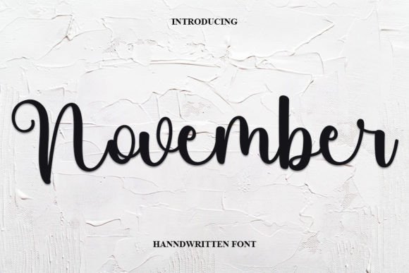 November Font Poster 1