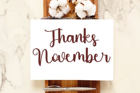 November Font Poster 7