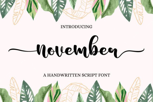 November Font Poster 1
