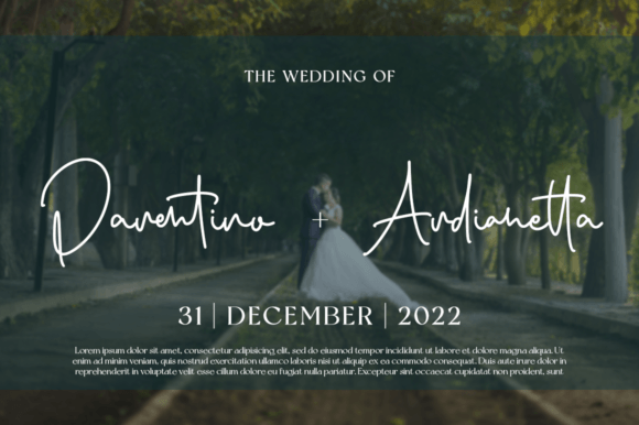 November Rain Font Poster 2