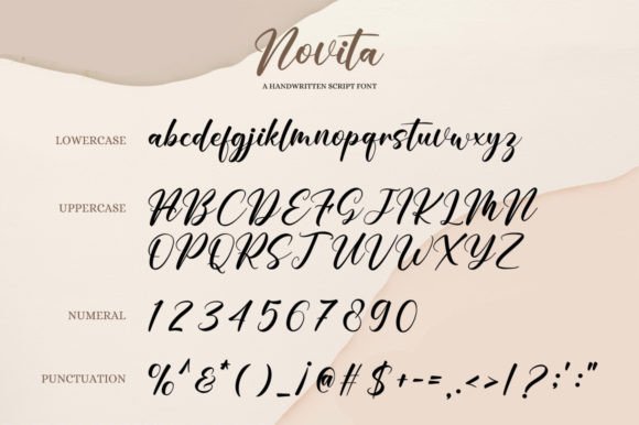 Novita Font Poster 7