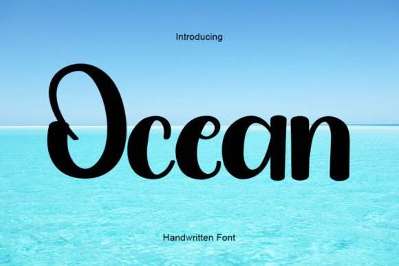 Ocean Font Poster 1