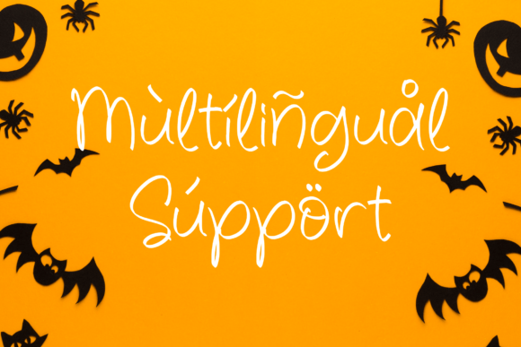 October Halloween Font Poster 12