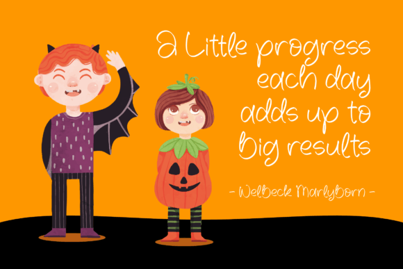 October Halloween Font Poster 3